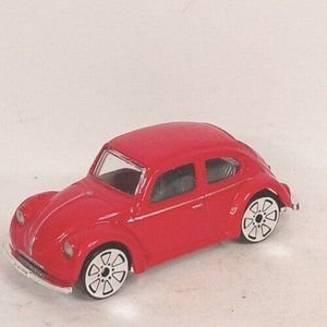 RealToy VW Volkswagon Bling Beetle Red Vintage 1:64 Scale Excellent Condition